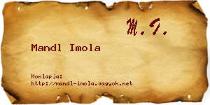 Mandl Imola névjegykártya